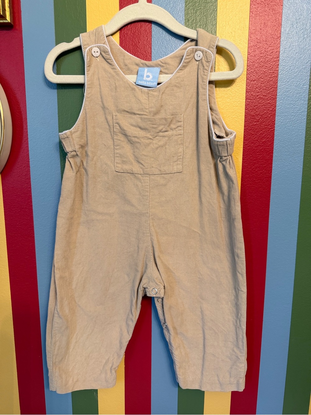 Bella Bliss Tan Corduroy Longalls
